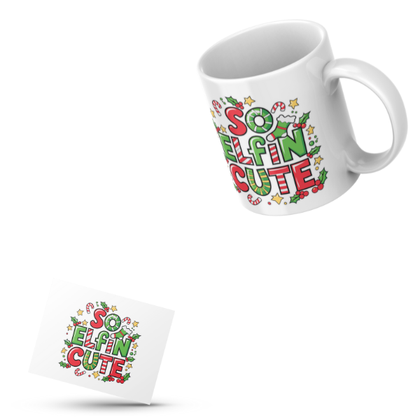 So Elfin Cute Coffee Cup and Coaster Set