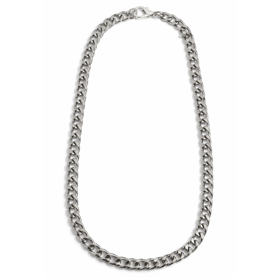 Urban Steel Stainless Steel Cuban Link Necklace