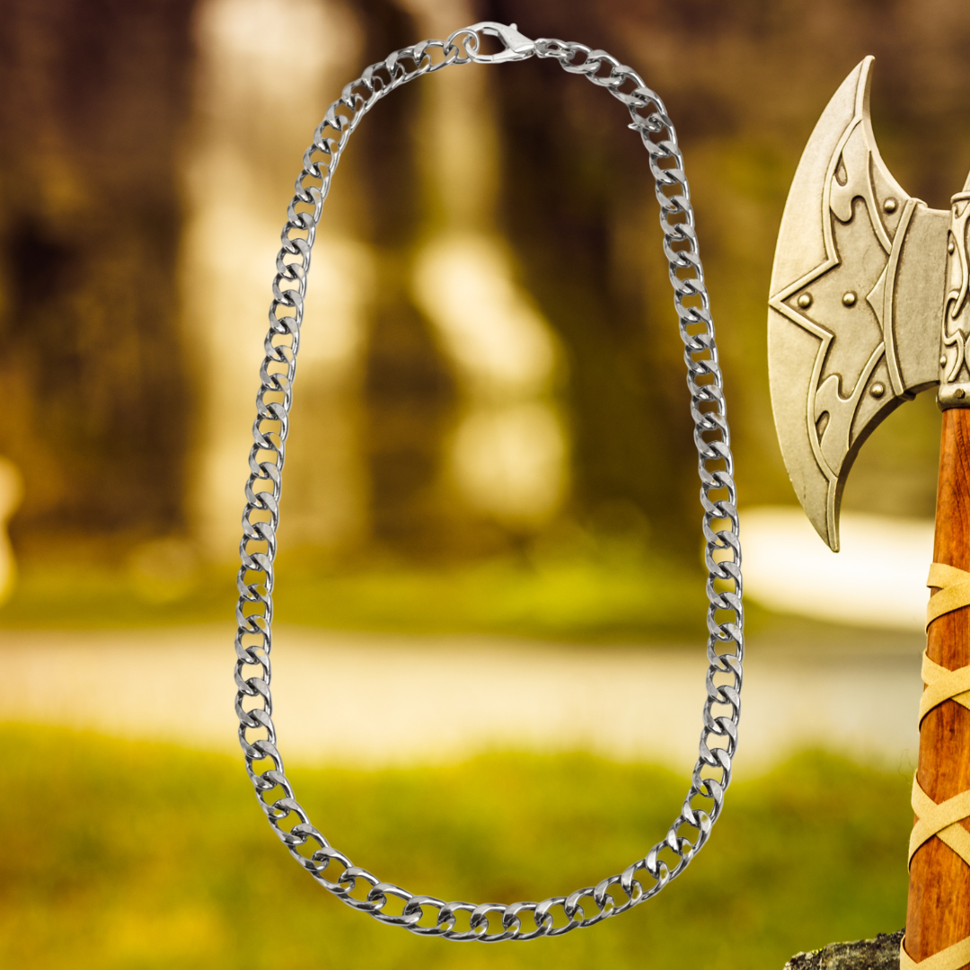 Urban Steel Stainless Steel Cuban Link Necklace