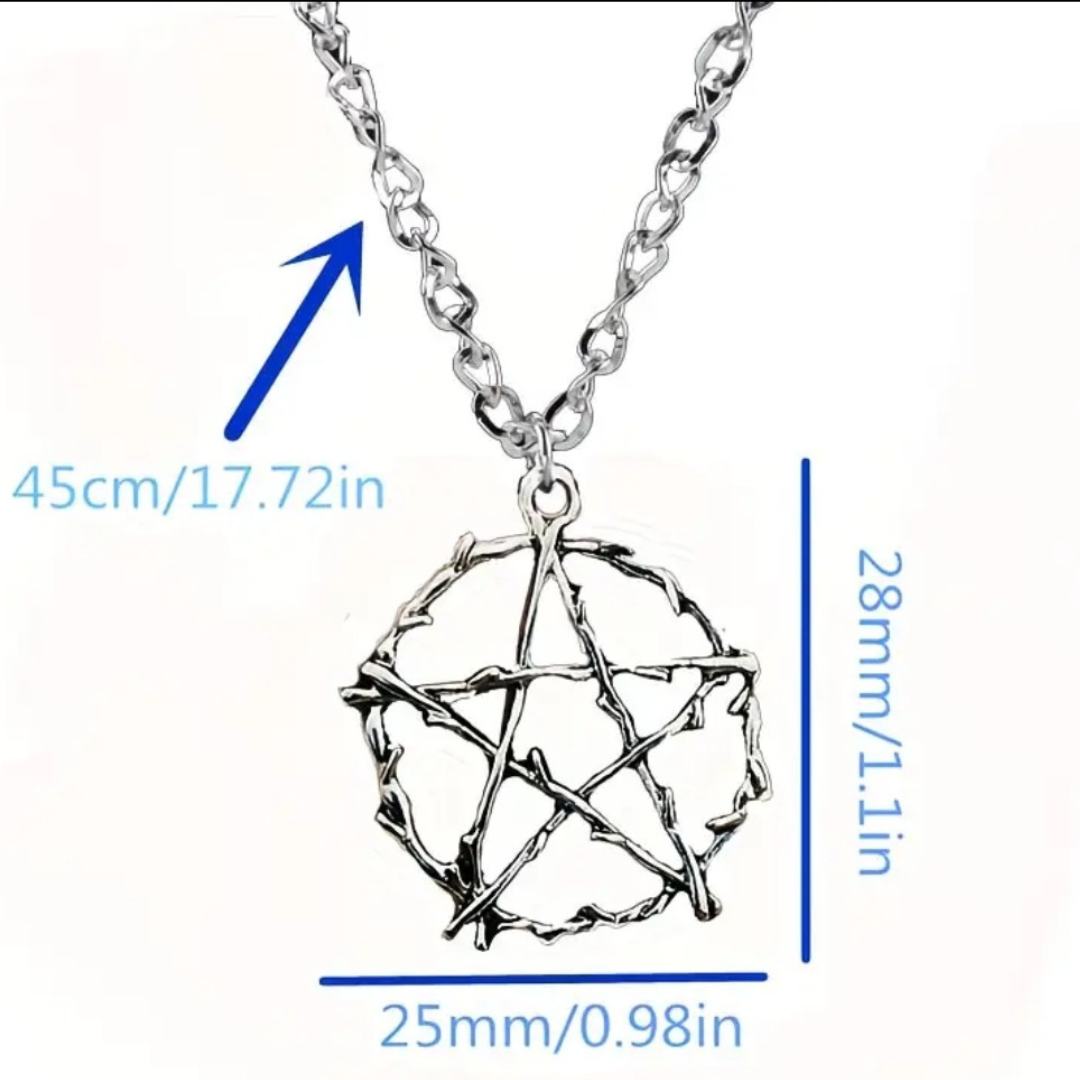 Verdant Ward Vine Pentagram Necklace