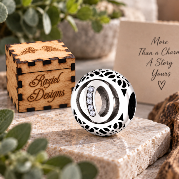 Vintage Letter O Charm