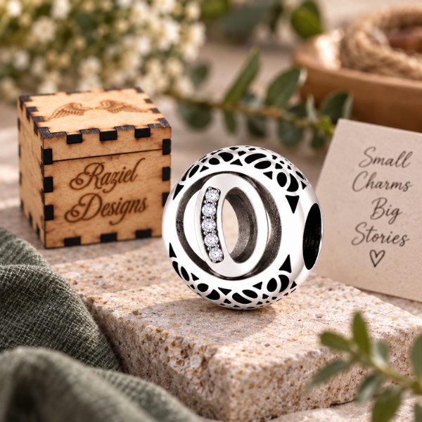 Vintage Letter O Charm