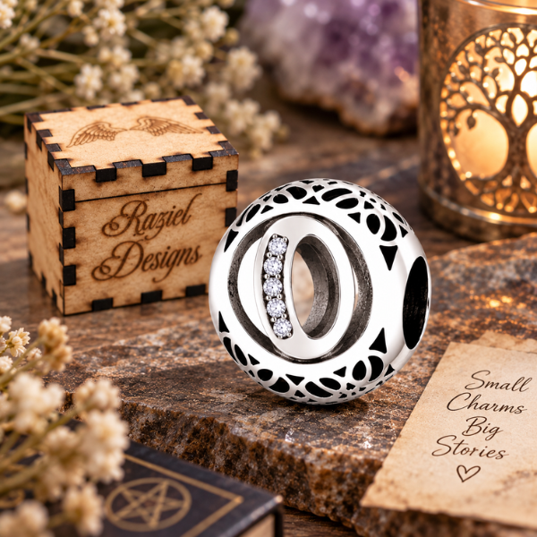 Vintage Letter O Charm