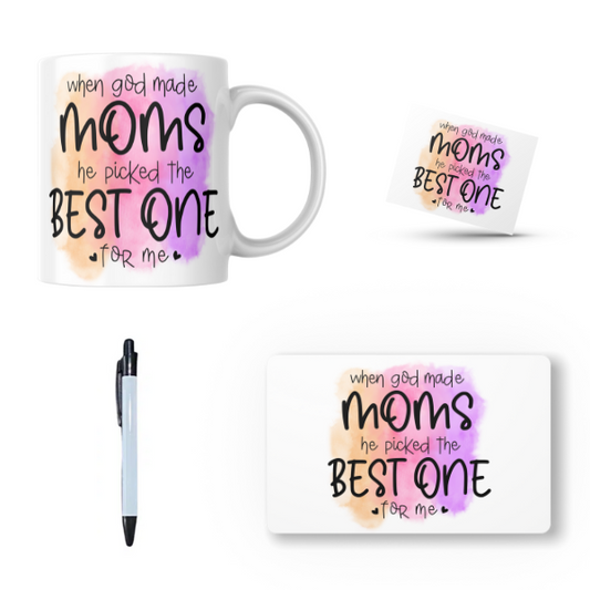 When God Made Moms he Picked the Best One For Me Gift Set