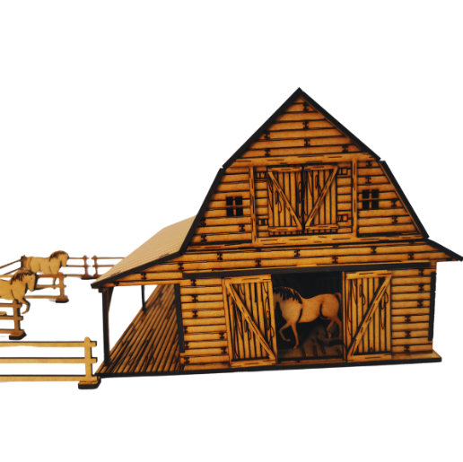 Wild West Barn DIY Build It Yourself Kit