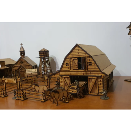 Wild West Barn DIY Build It Yourself Kit