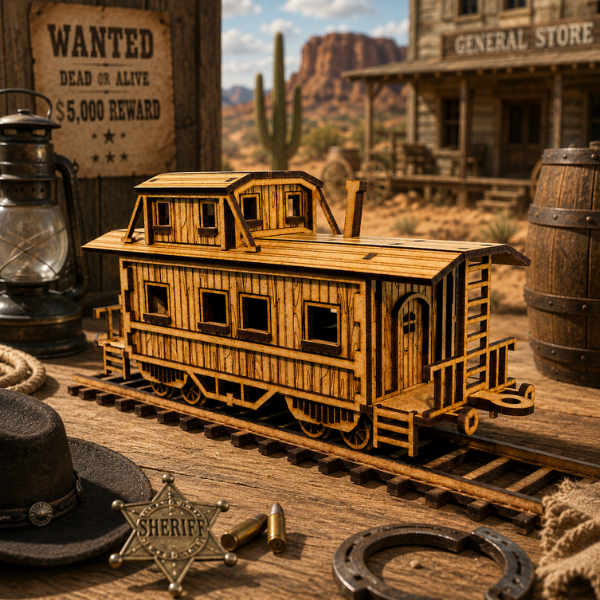 Wild West Caboose Wagon DIY Build It Yourself Kit