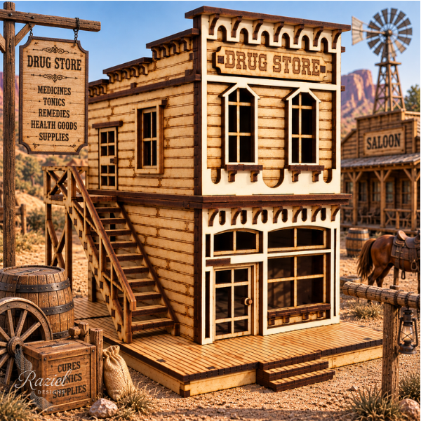 Wild West Drugstore DIY Build It Yourself Kit