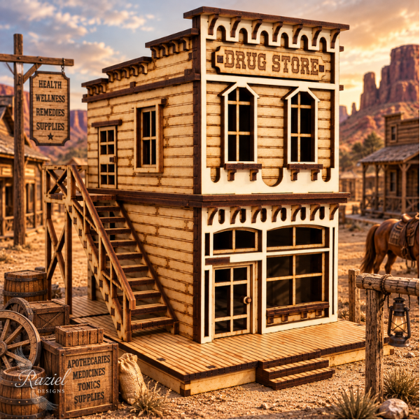 Wild West Drugstore DIY Build It Yourself Kit