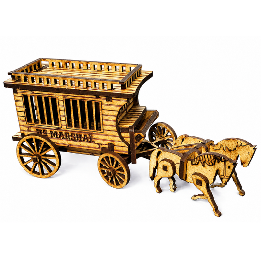 Wild West Jail Wagon DIY Build It Yourself Kit