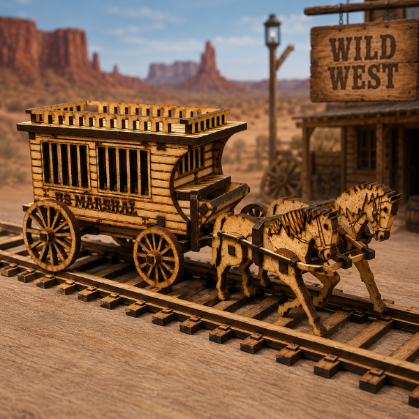 Wild West Jail Wagon DIY Build It Yourself Kit