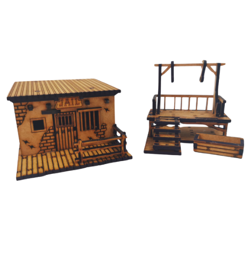 Wild West Jail and Gallows DIY Build It Yourself Kit