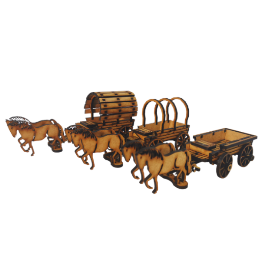 Wild West Old Wagons DIY Build It Yourself Kit