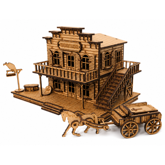 Wild West Undertaker and Wagon DIY Build It Yourself Kit