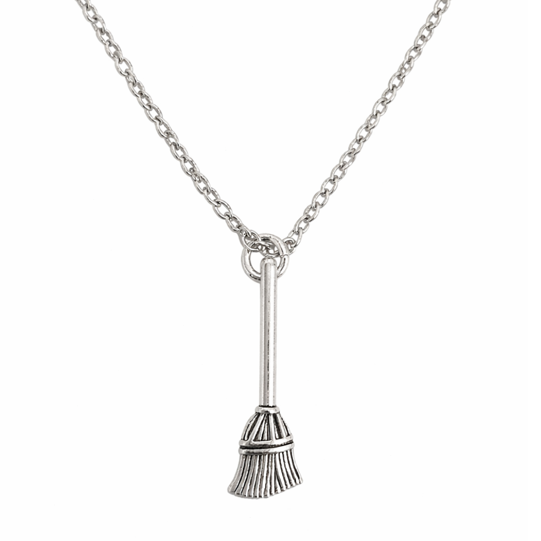 Witch’s Broom Pendant Necklace