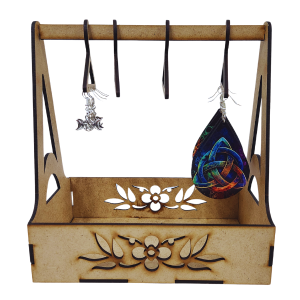 Wooden Trinket & Earring Display Stand
