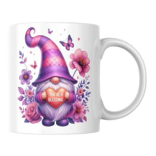 You're a Blessing Gnome Coffee Cup