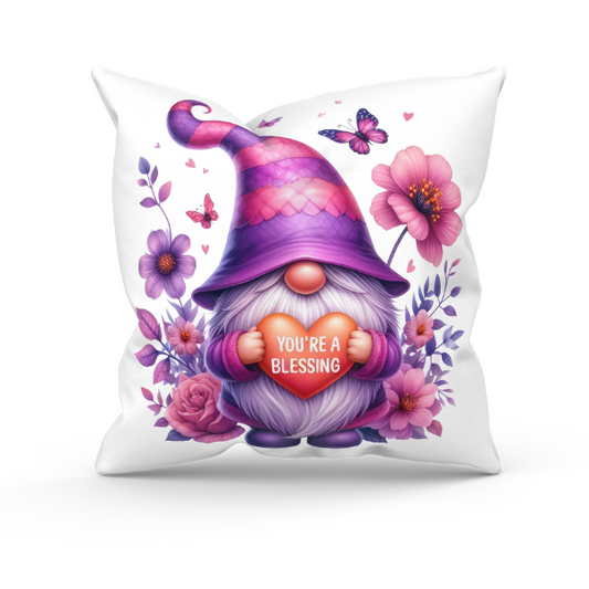 You're a Blessing Gnome Throw Pillow